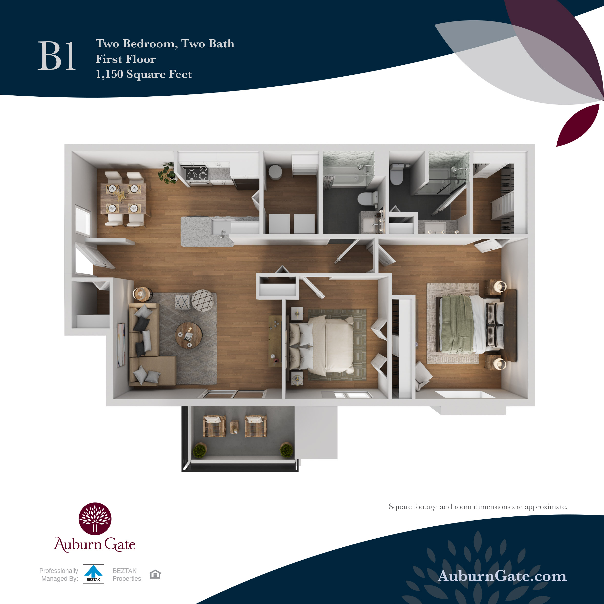 B1 Enhanced floor plan